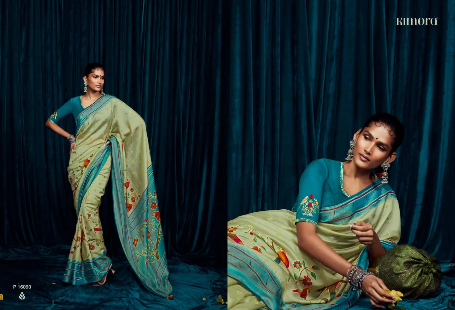 Kimora Meera Vol 12 Silk Brasso Wholesale Fancy Sarees Catalog — Wholesale Sarees, Kimora wholesale from Surat - Gallery Image 2